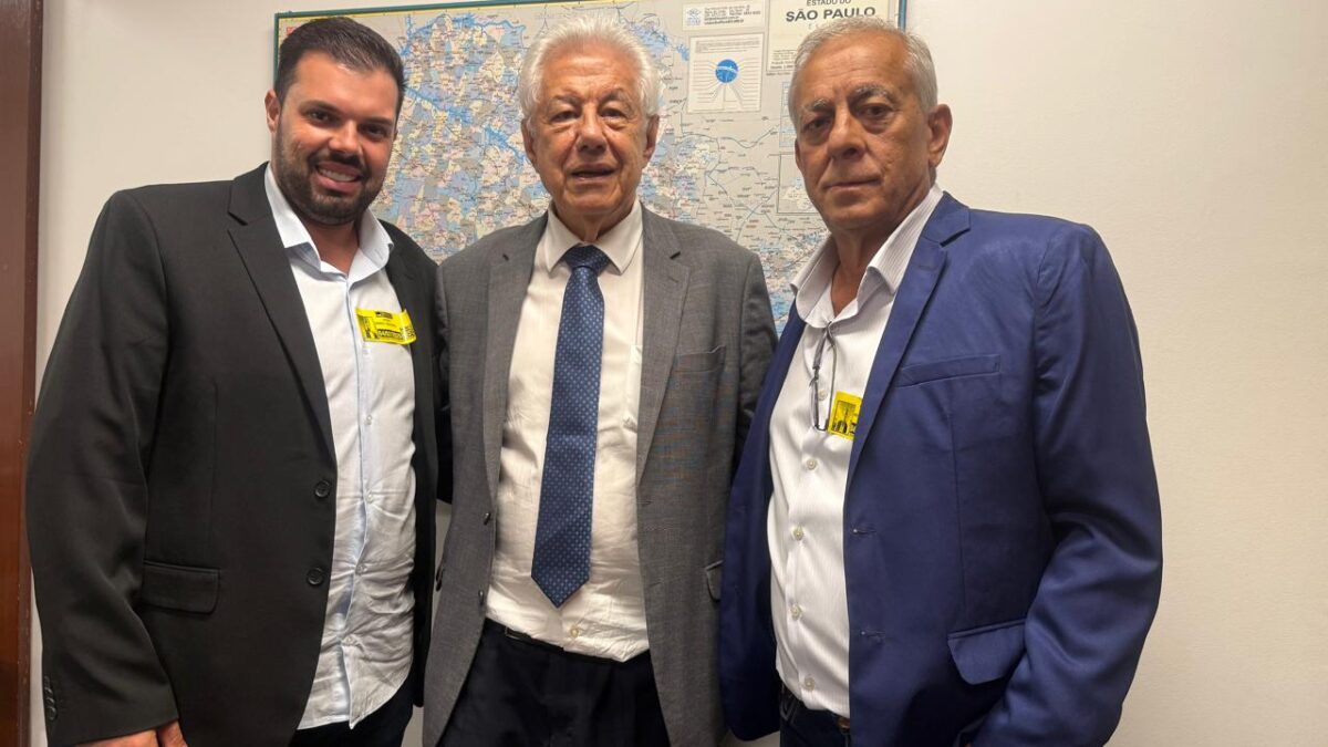 Gabriel Fagá, Deputado Arlindo Chinaglia e Prefeito de Coroados Chéco