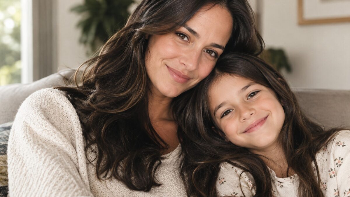 Ensaio fotográfico mãe e filha: 6 ideias com IA